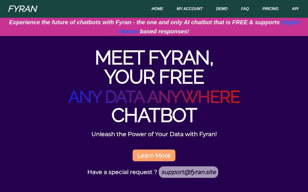 FYRAN官网截图