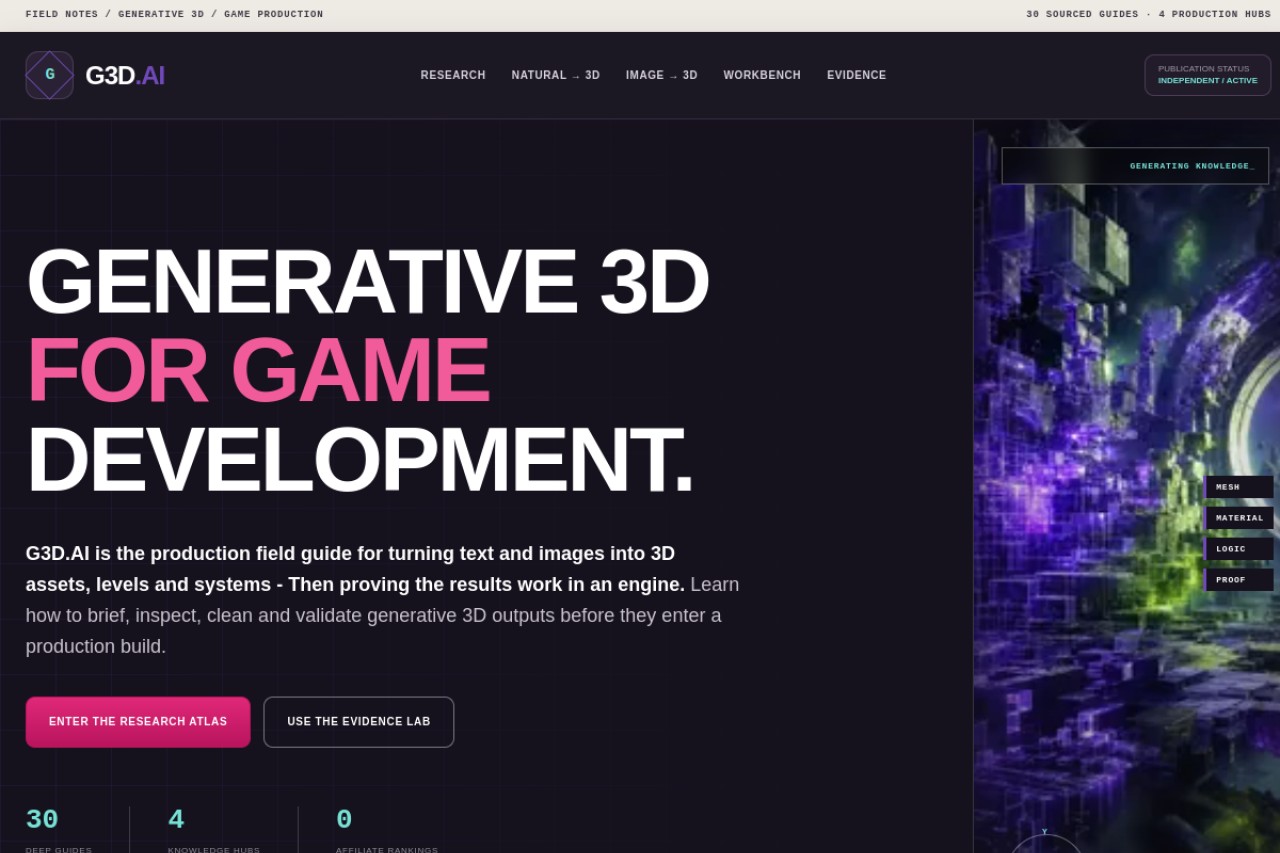 G3D.AI官网截图