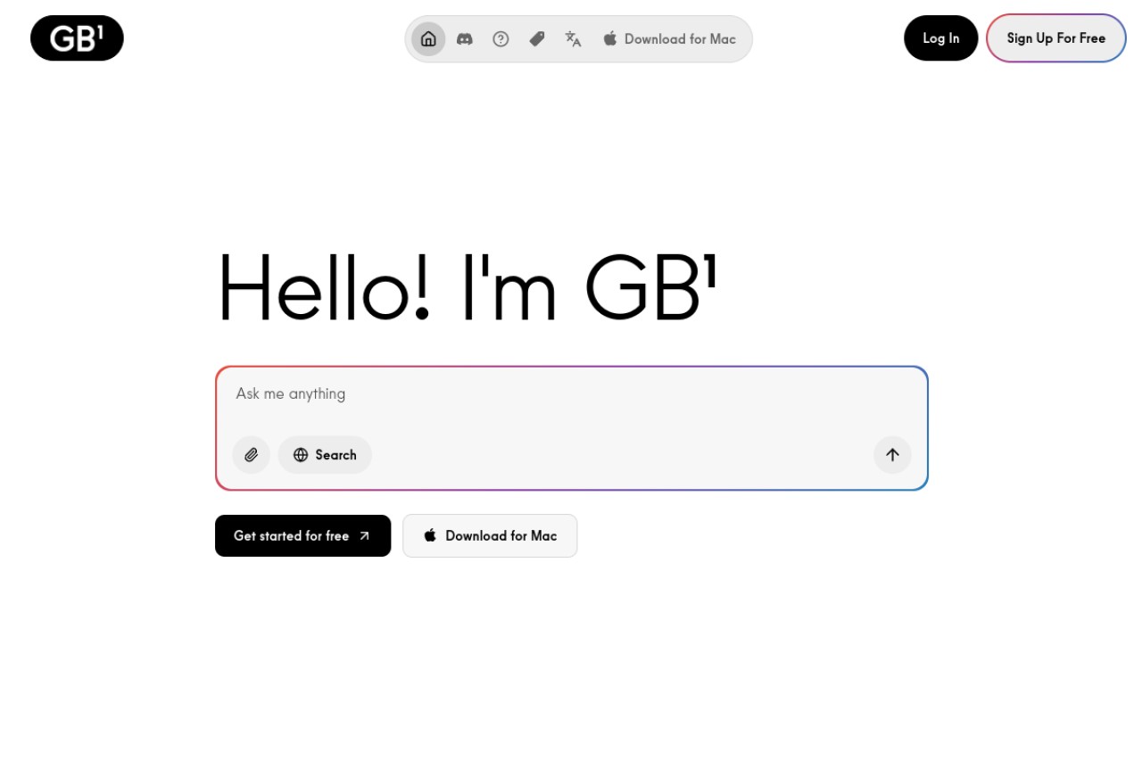 GB1官网截图