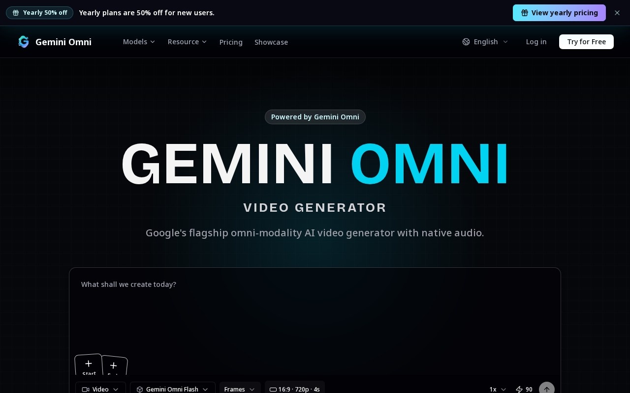 Gemini Omni Video官网截图