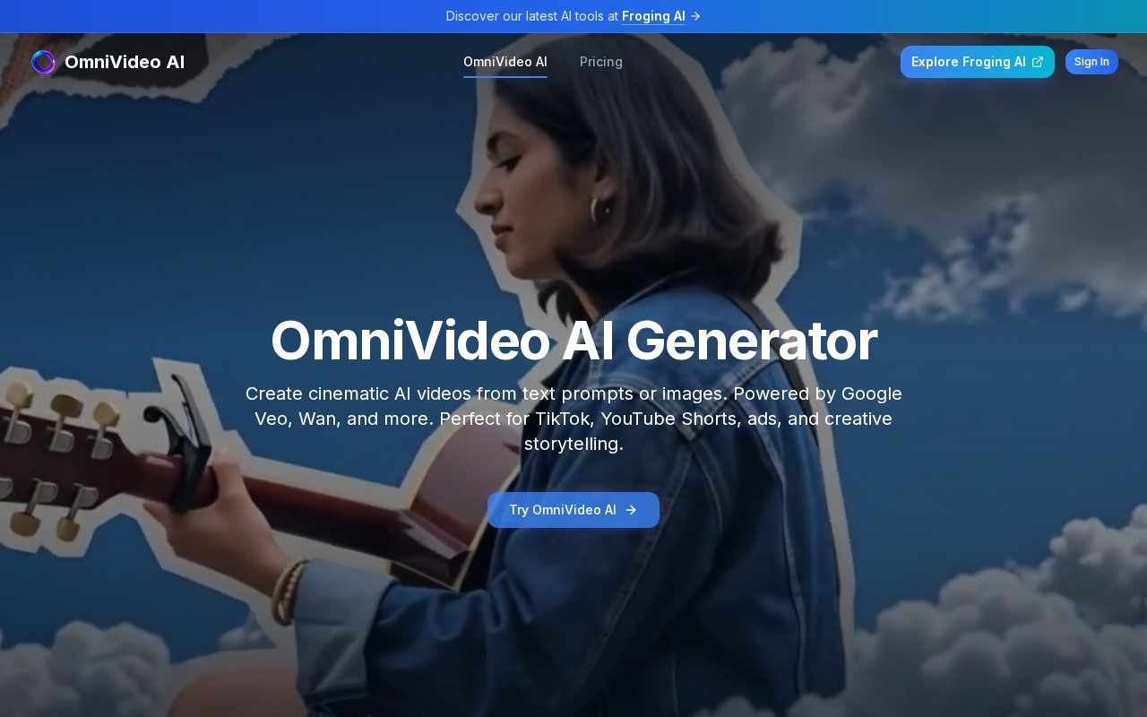 Gemini Omni Video Generator官网截图