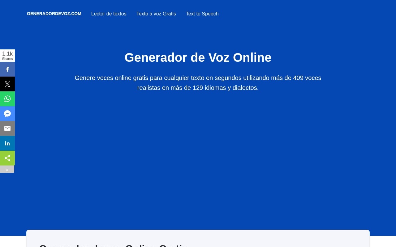 Generador de Voz Online官网截图