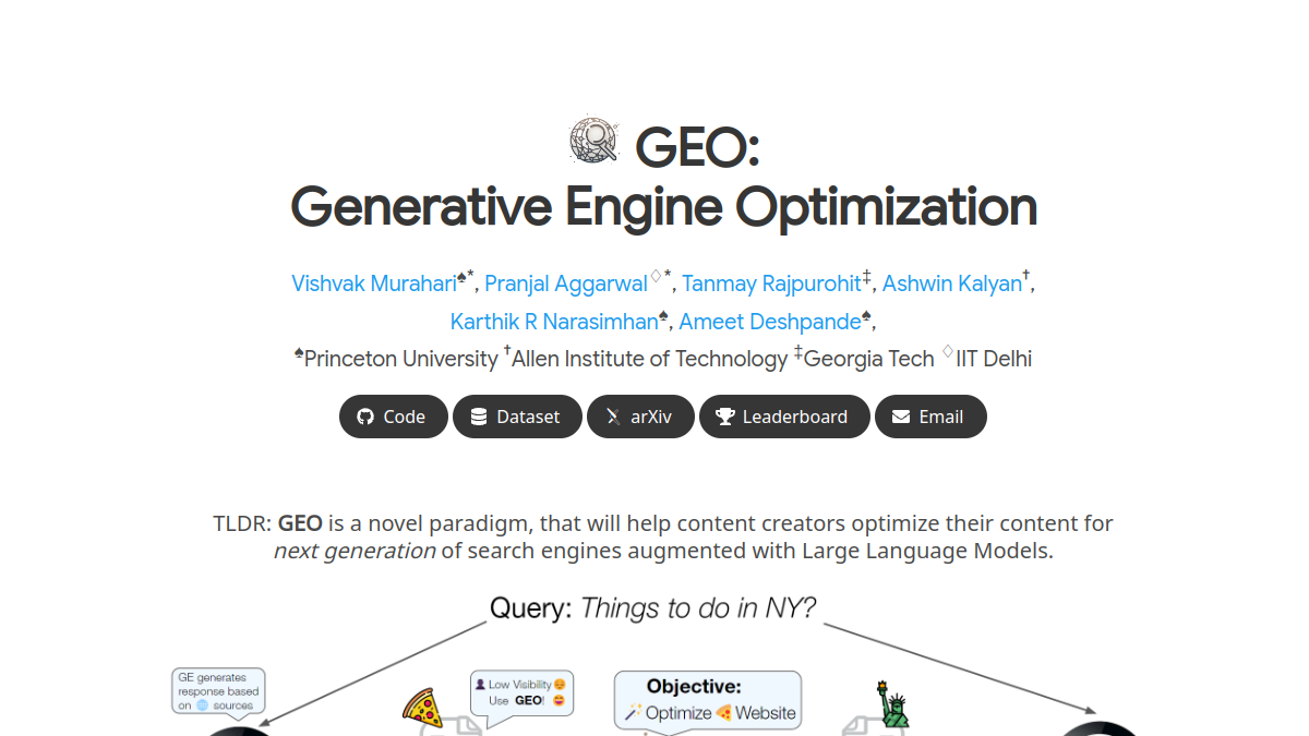 GEO官网截图
