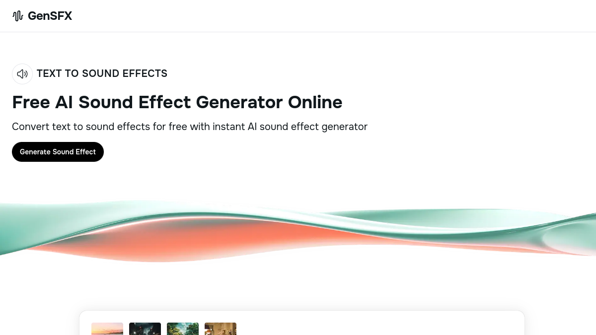 GenSFX官网截图