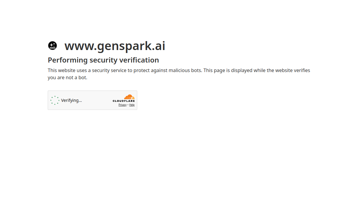 Genspark官网截图