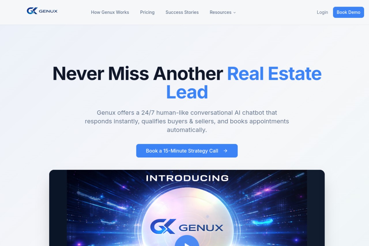 Genux AI官网截图