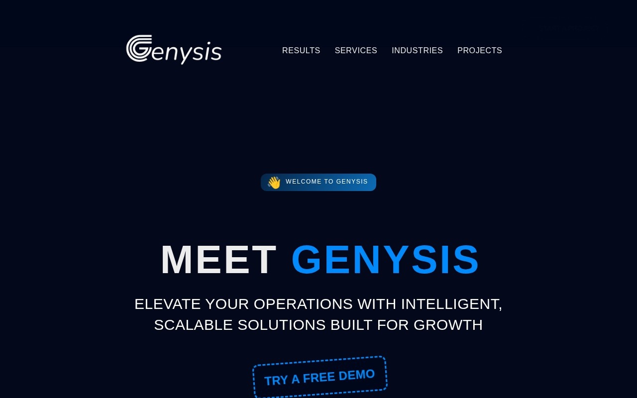 Genysis官网截图