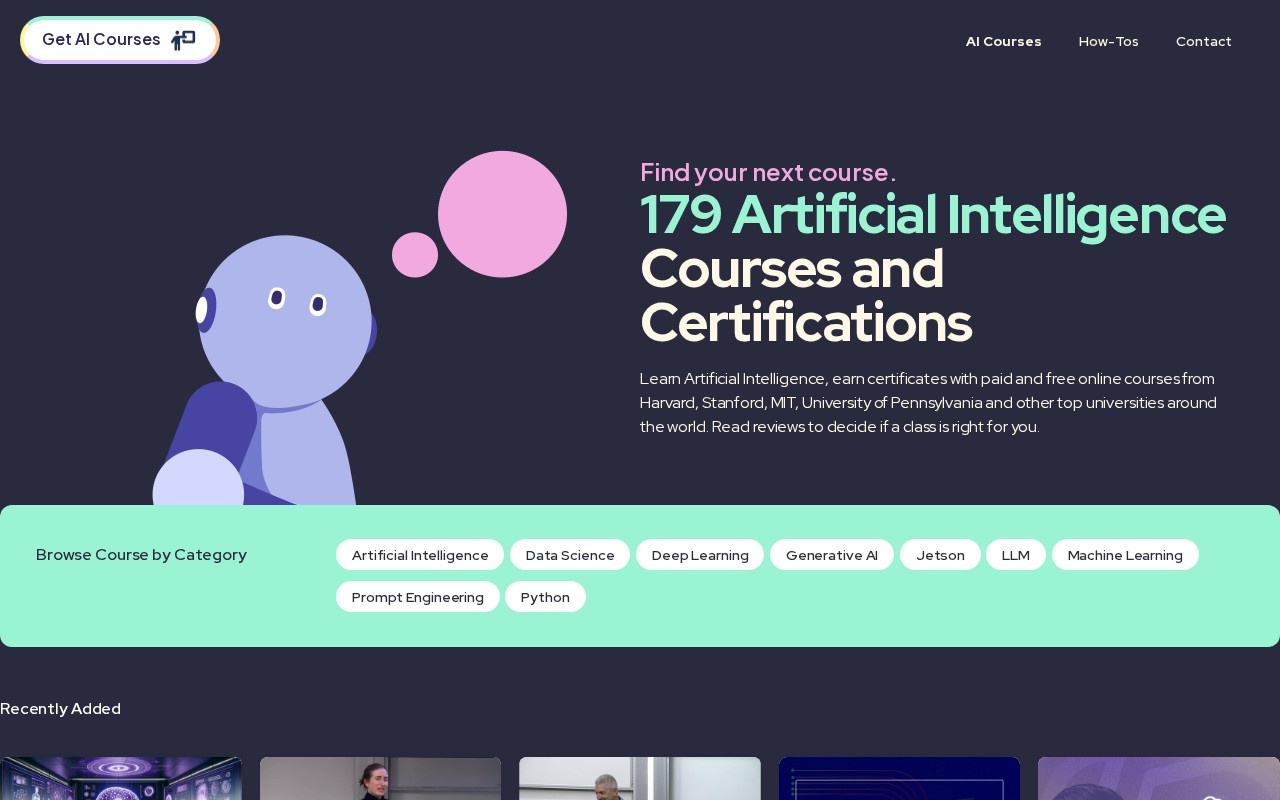 Get AI Courses官网截图