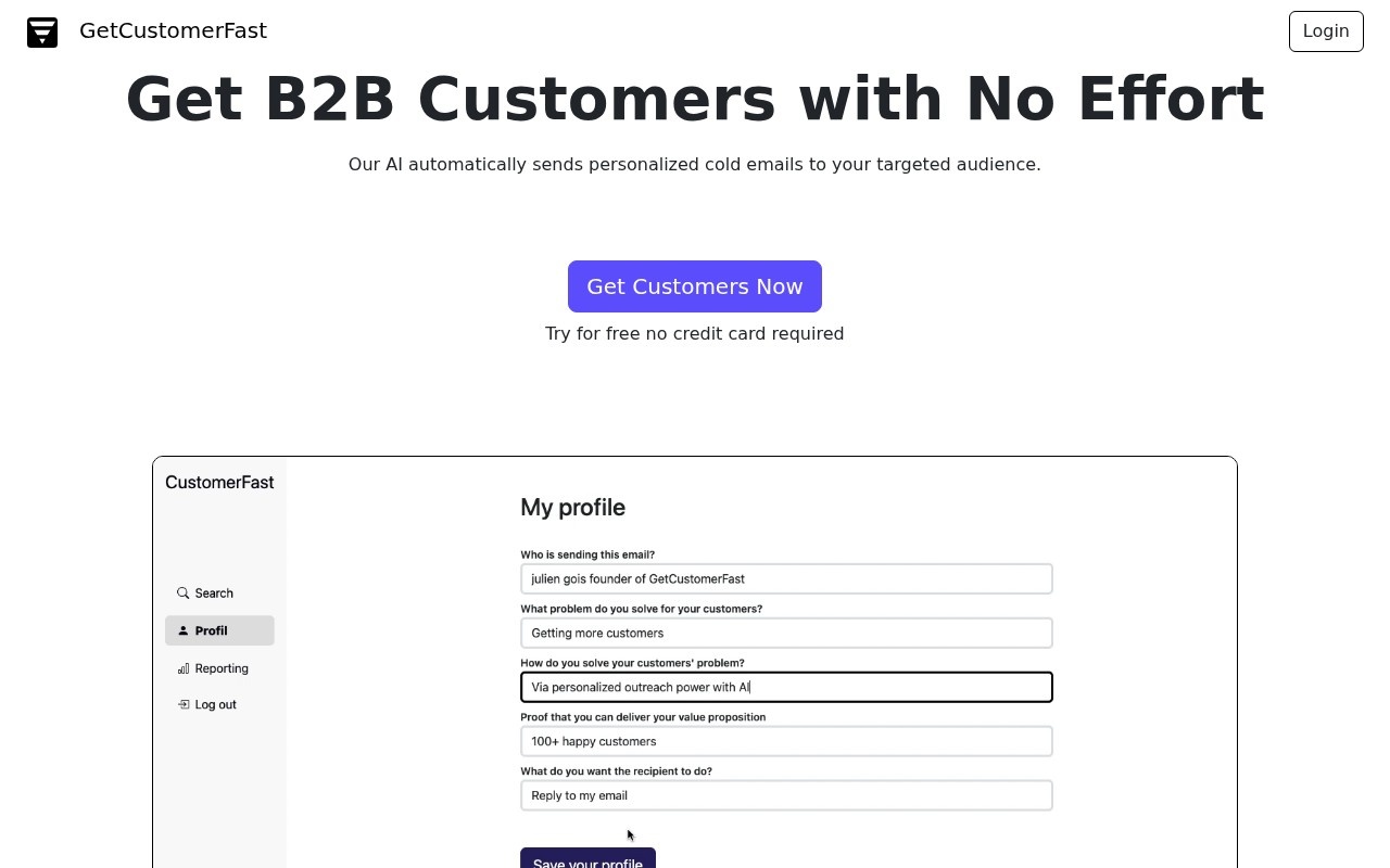 GetCustomerFast官网截图