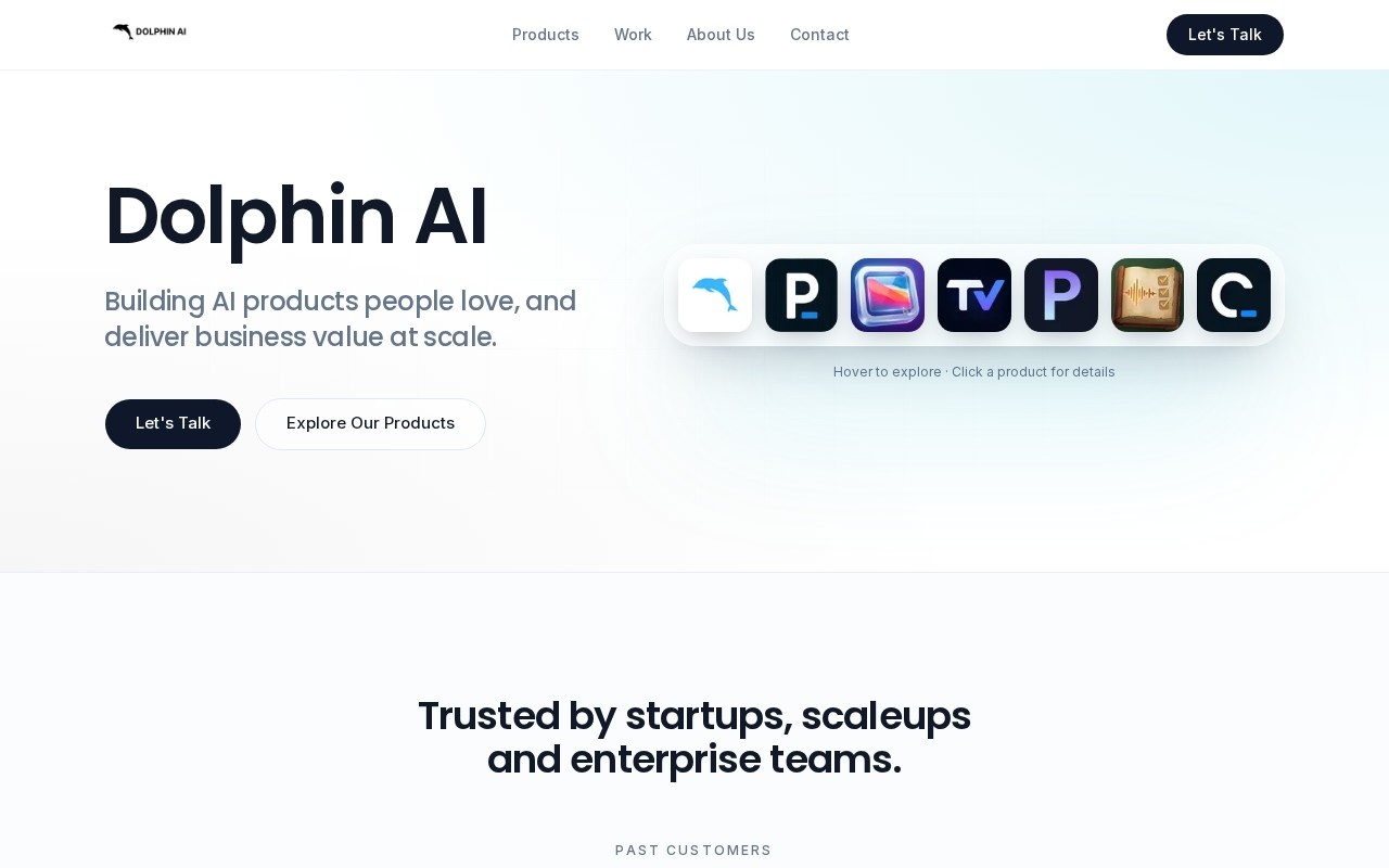 Dolphin AI官网截图