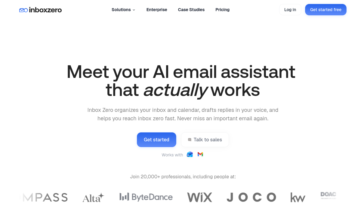 Inbox Zero官网截图