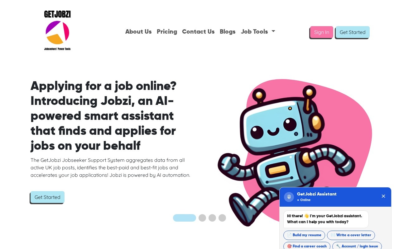 Jobzi官网截图
