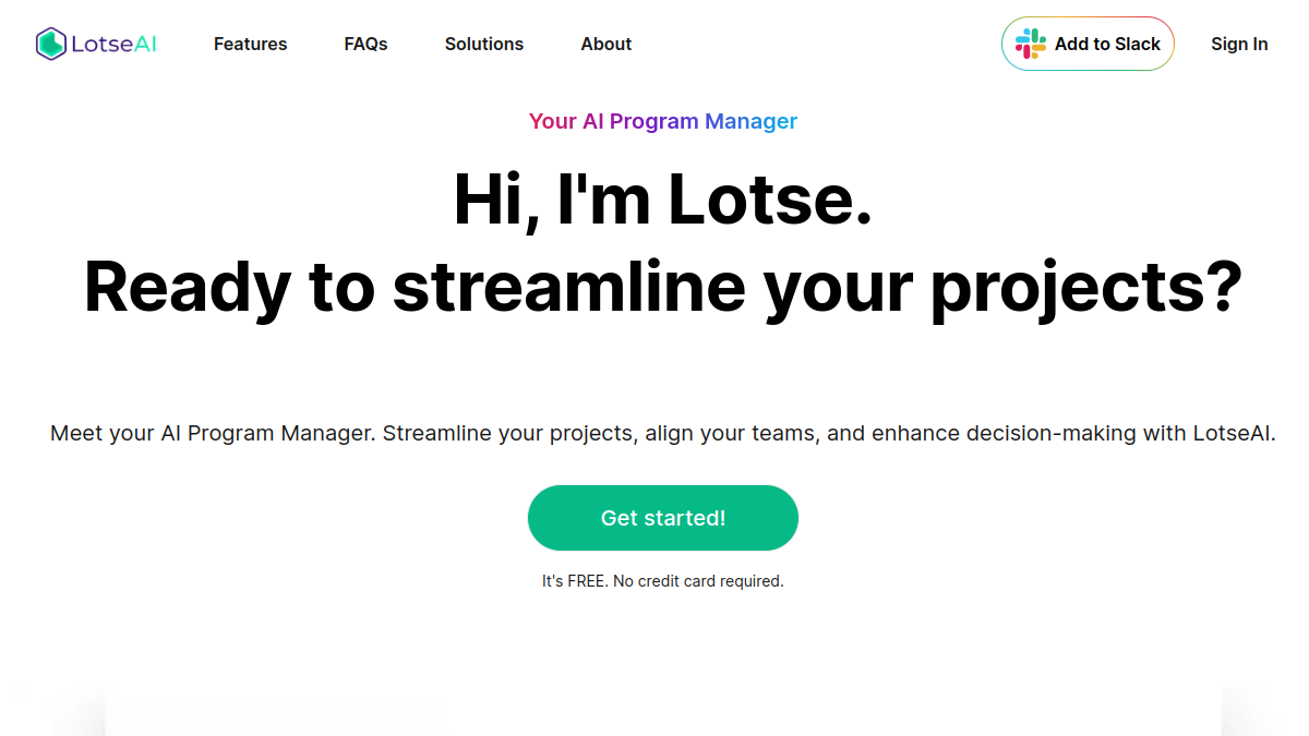 LotseAI官网截图