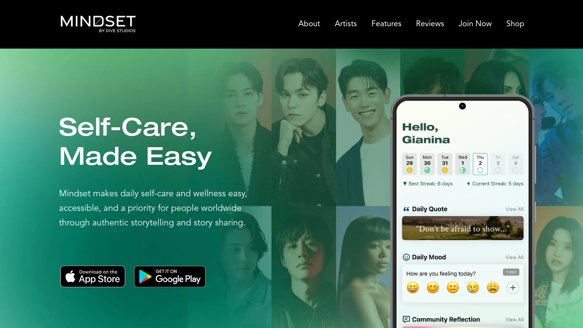 Mood AI by Mindset官网截图