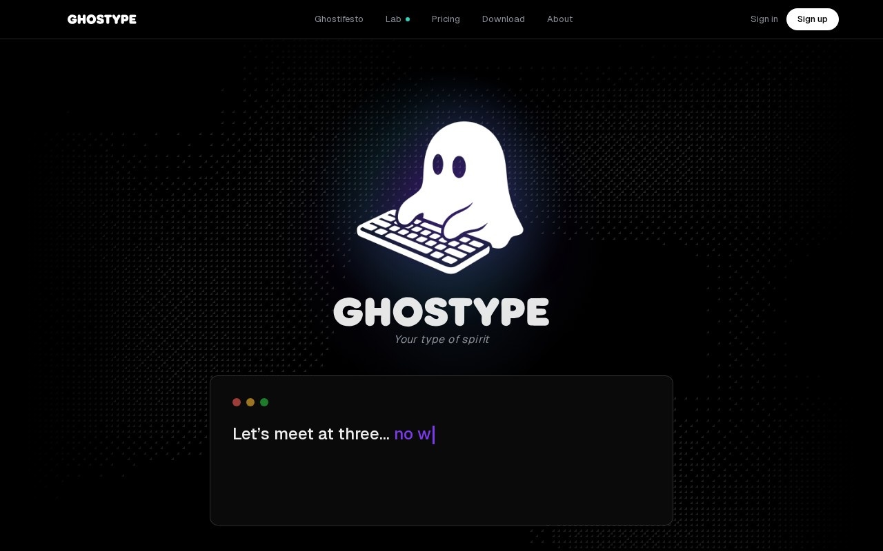 Ghostype官网截图