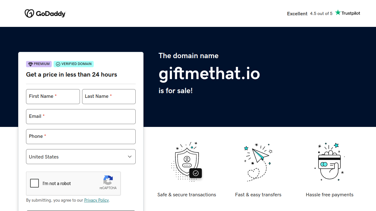 GiftMeThat官网截图