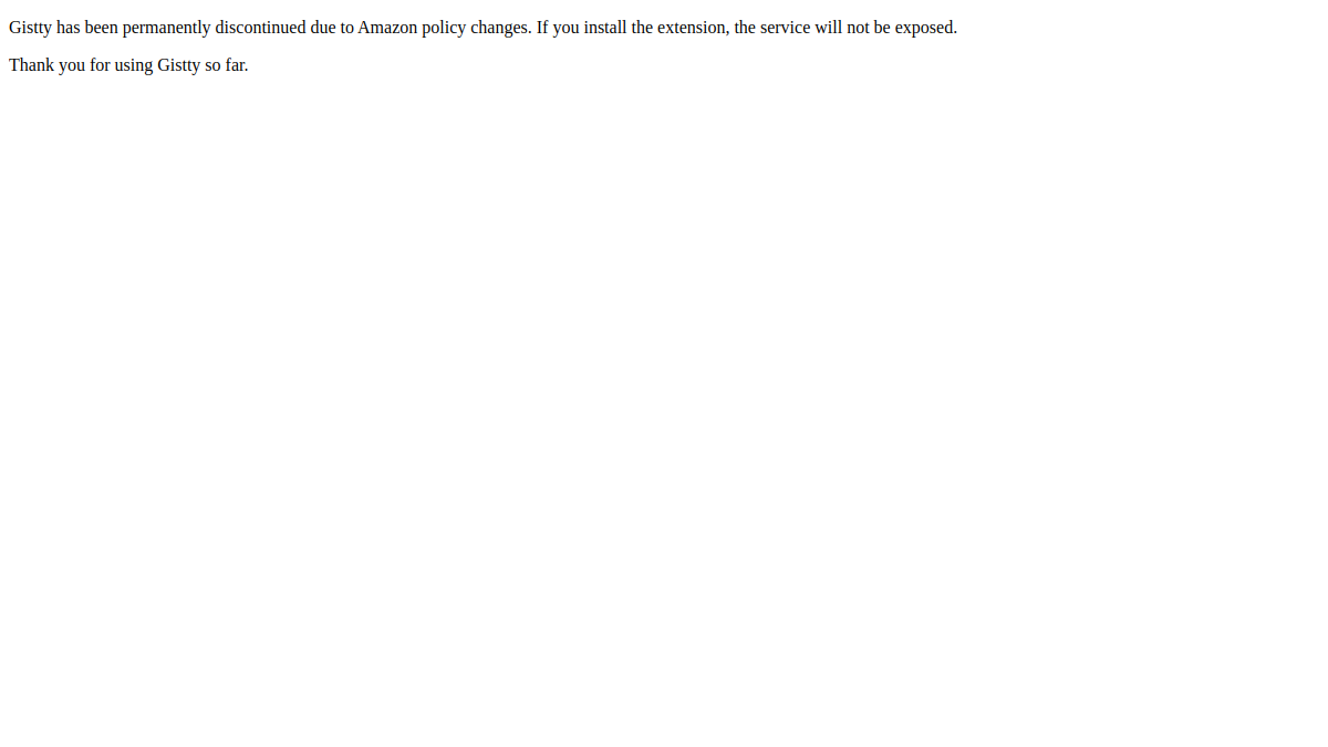 Gistty官网截图
