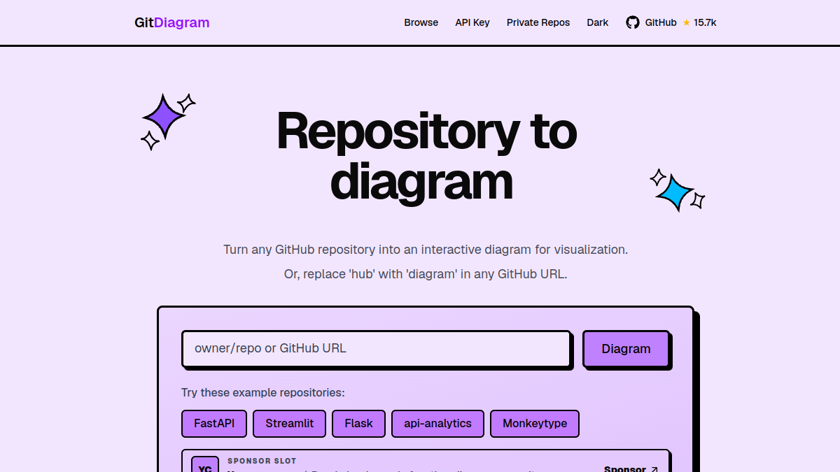 GitDiagram官网截图