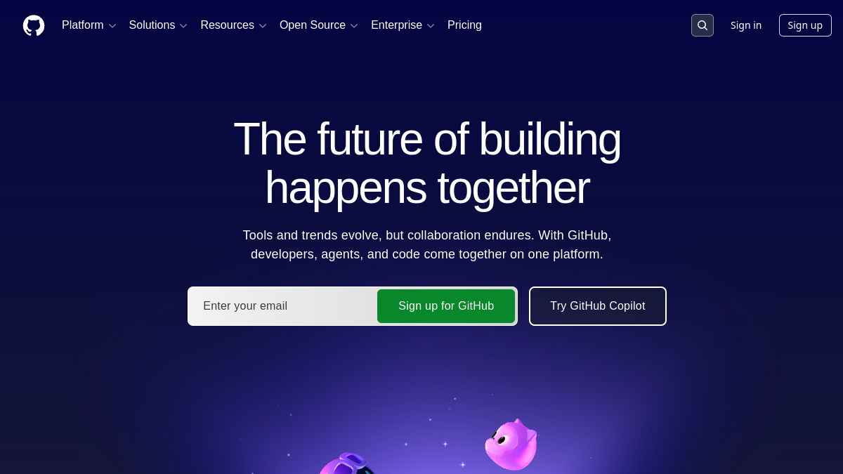 GitHub Copilot官网截图