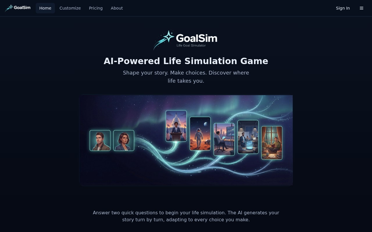 GoalSim官网截图