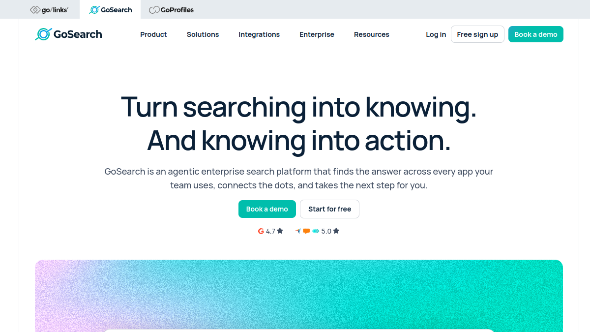 GoSearch官网截图