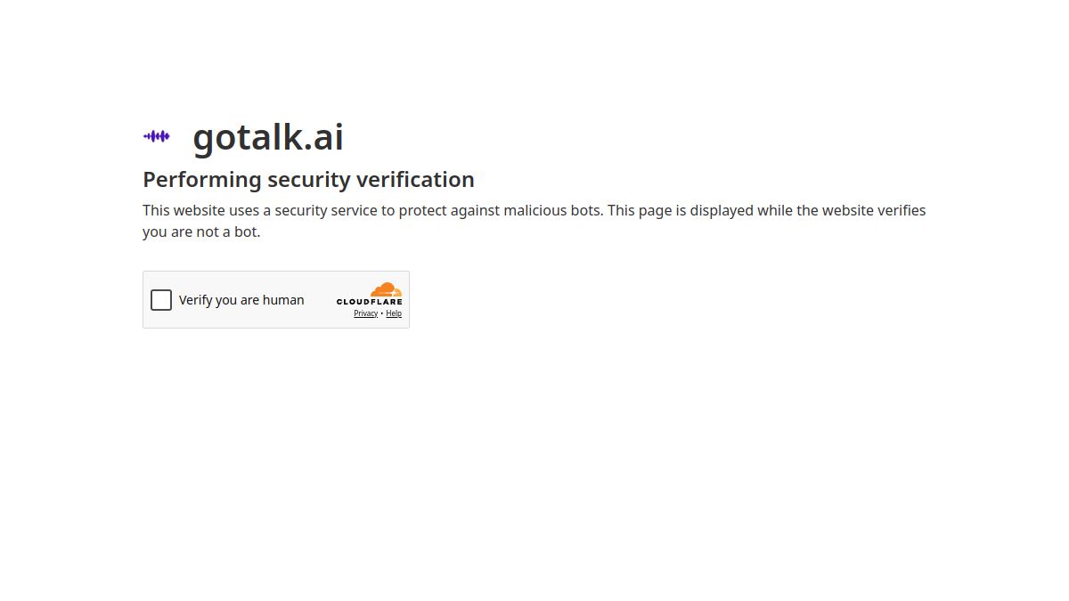 Gotalk.ai官网截图