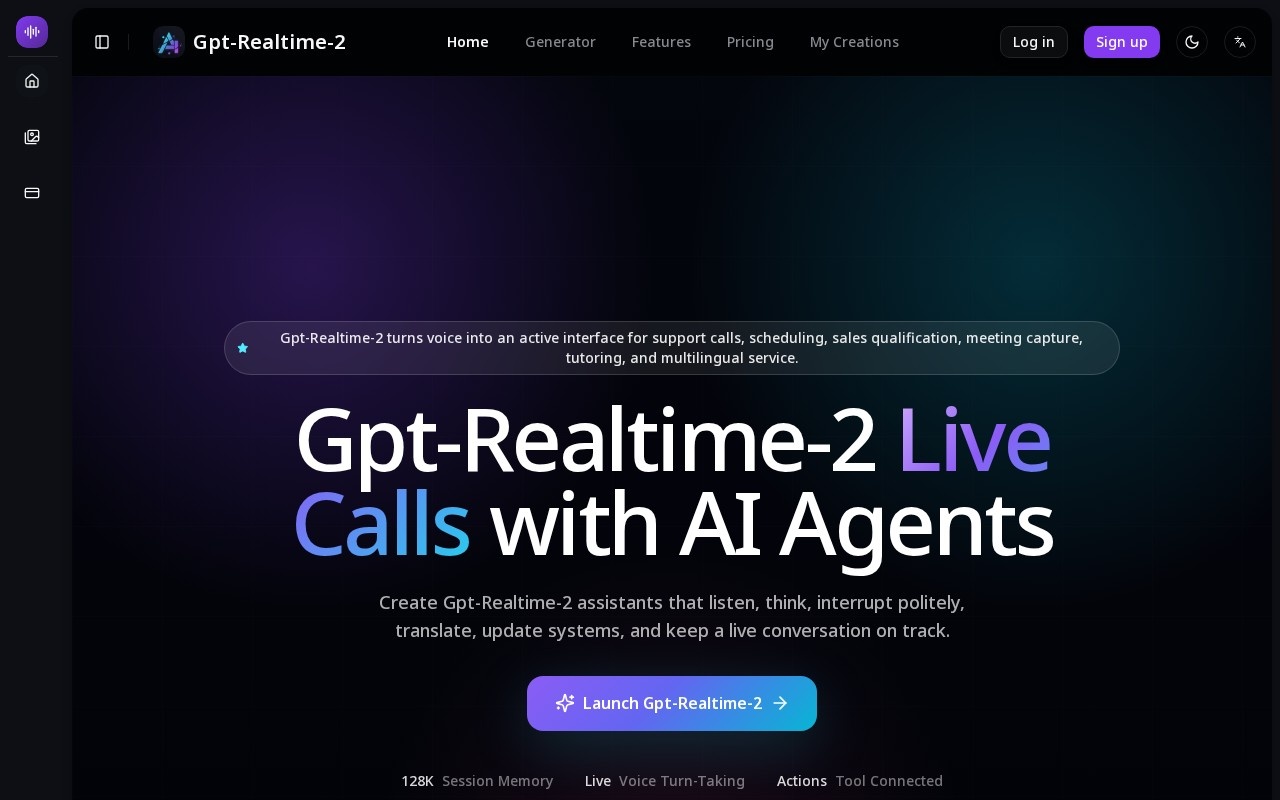 Gpt-Realtime-2官网截图