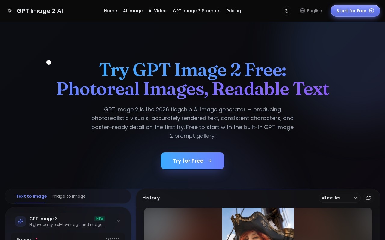 GPT Image 2官网截图