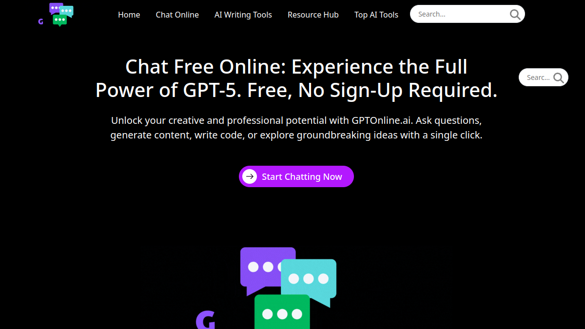 ChatGPT Online官网截图