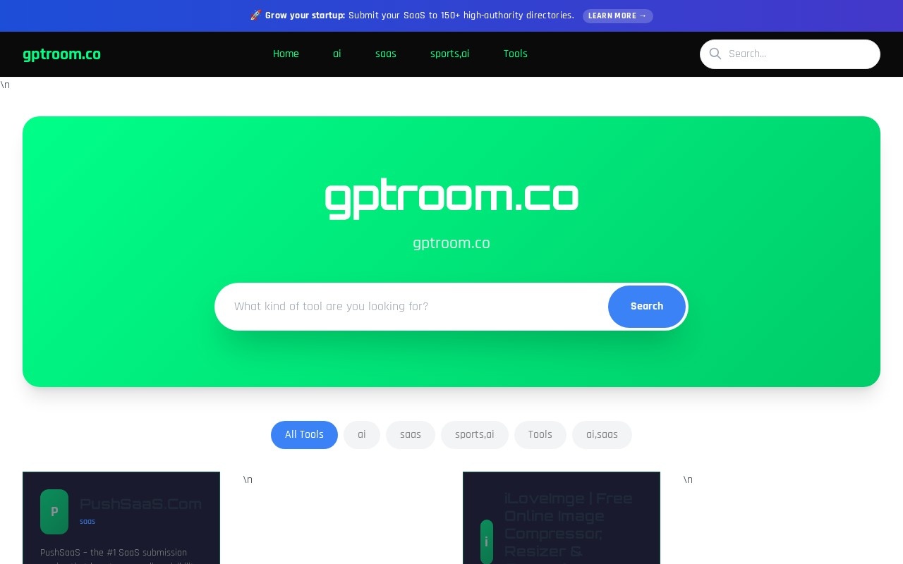 GPTRoom官网截图
