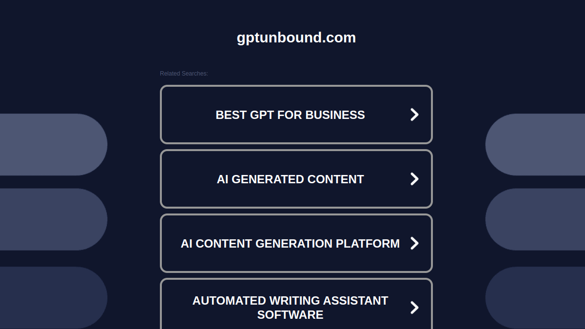 GPT Unbound官网截图