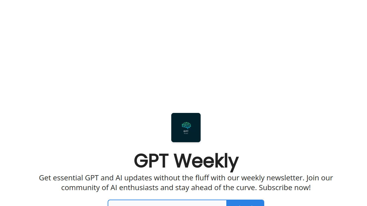 GPT Weekly官网截图