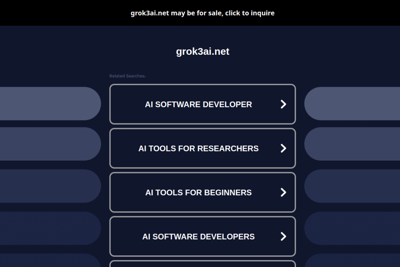 Grok 3 AI官网截图