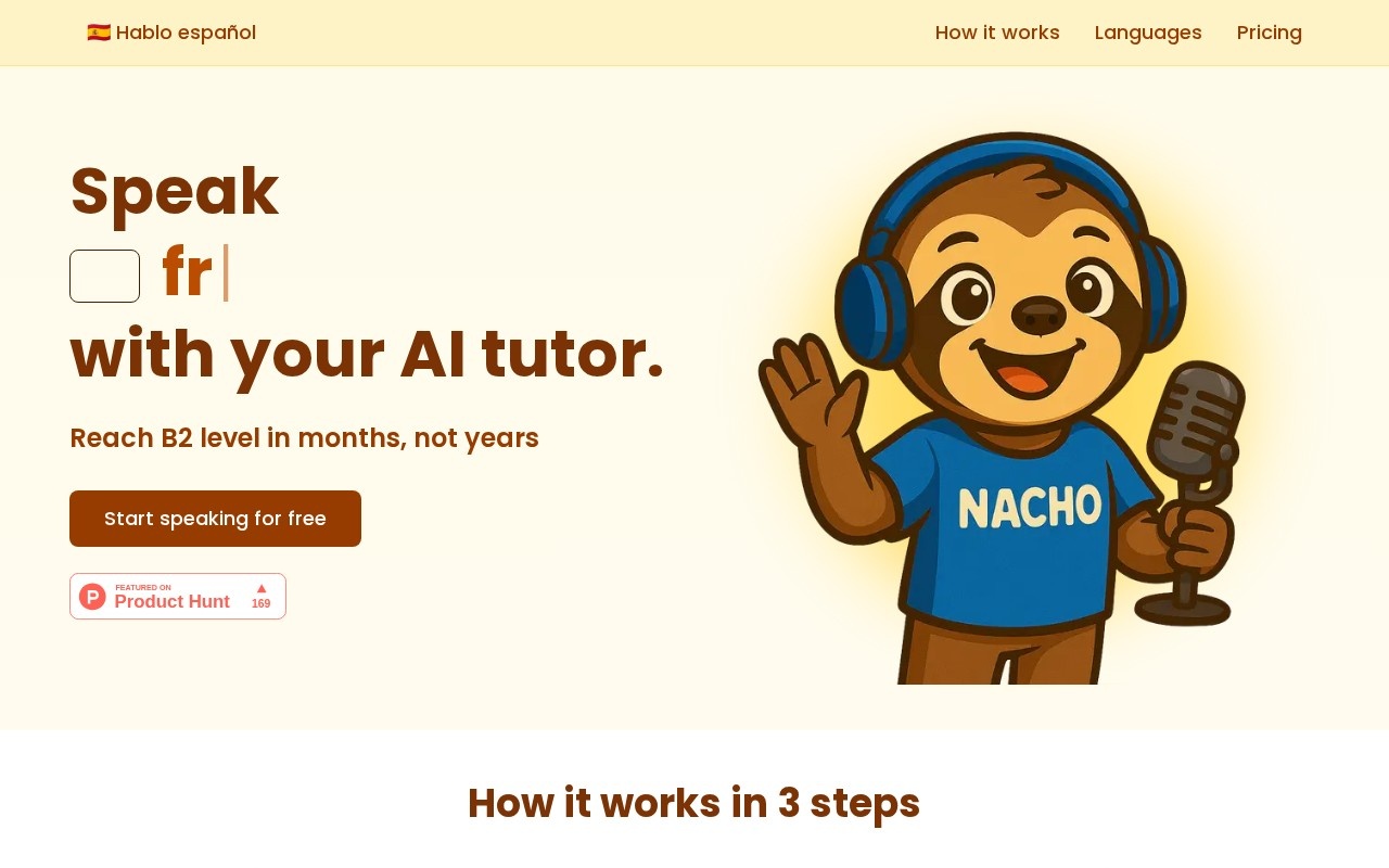 Hablo.pro官网截图