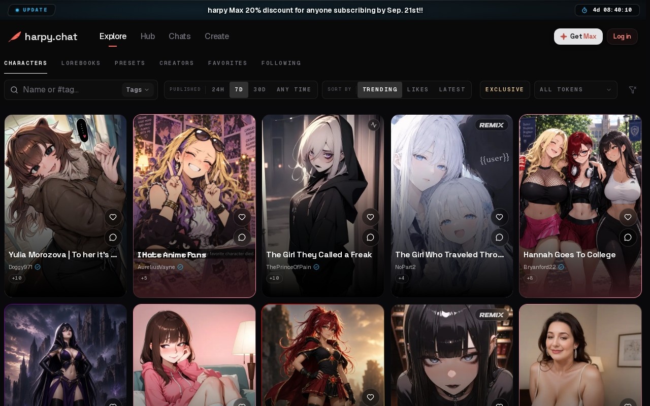 Harpy Chat官网截图