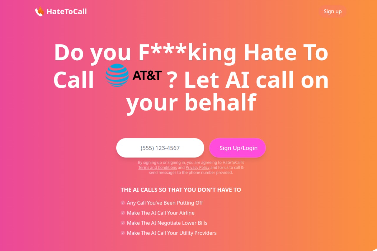 HateToCall官网截图