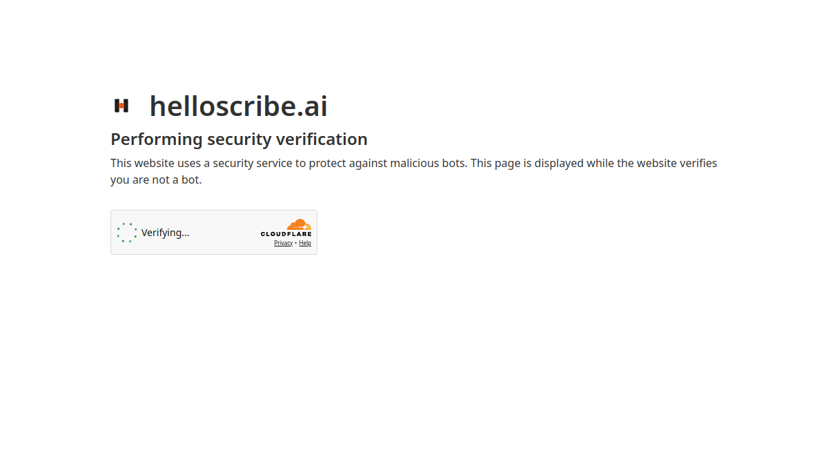 HelloScribe官网截图