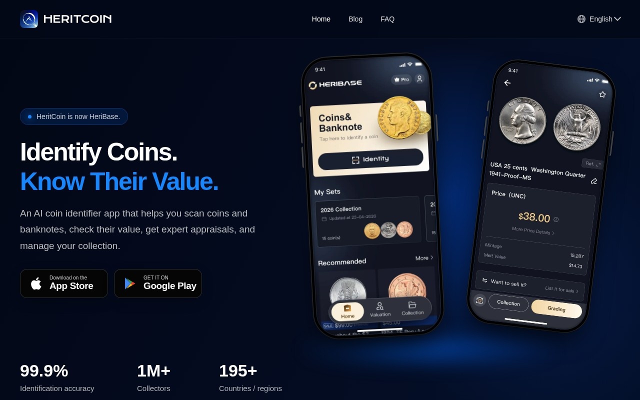 HeritCoin官网截图