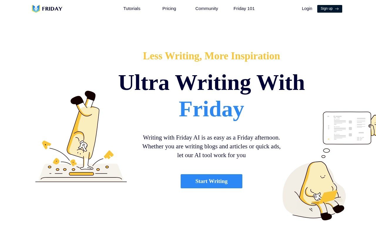 HeyFriday - Ultimate AI Writer官网截图
