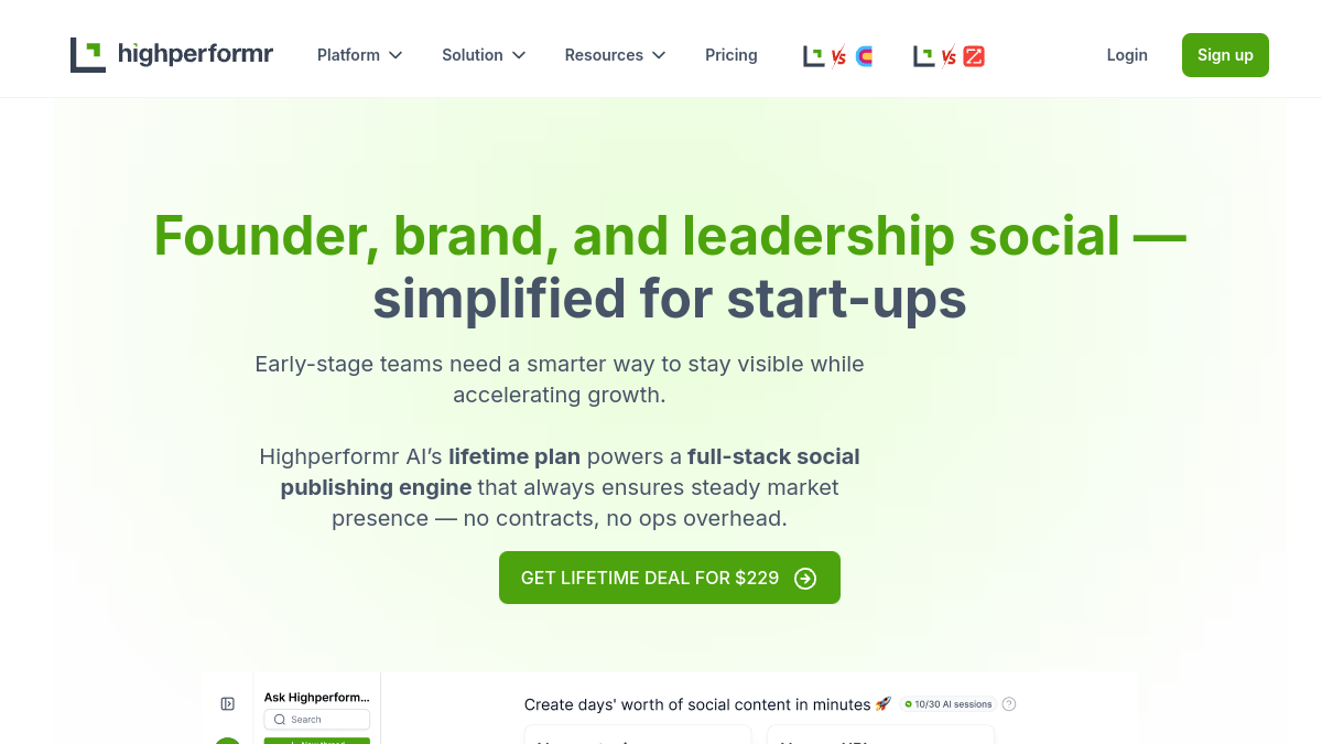 Highperformr for Teams官网截图