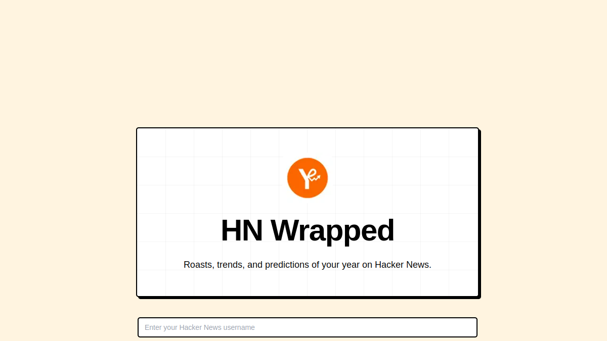 HN Wrapped官网截图