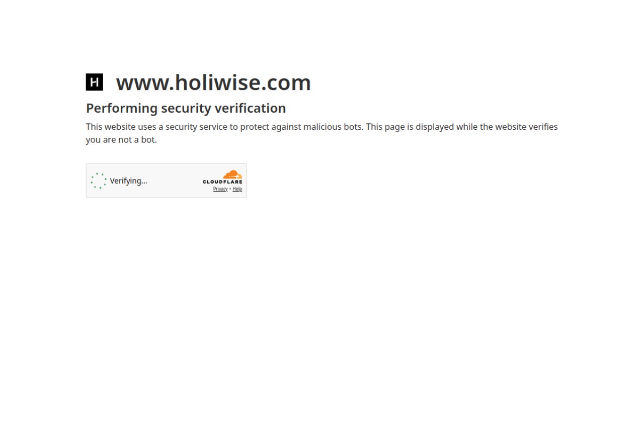 Holiwise官网截图