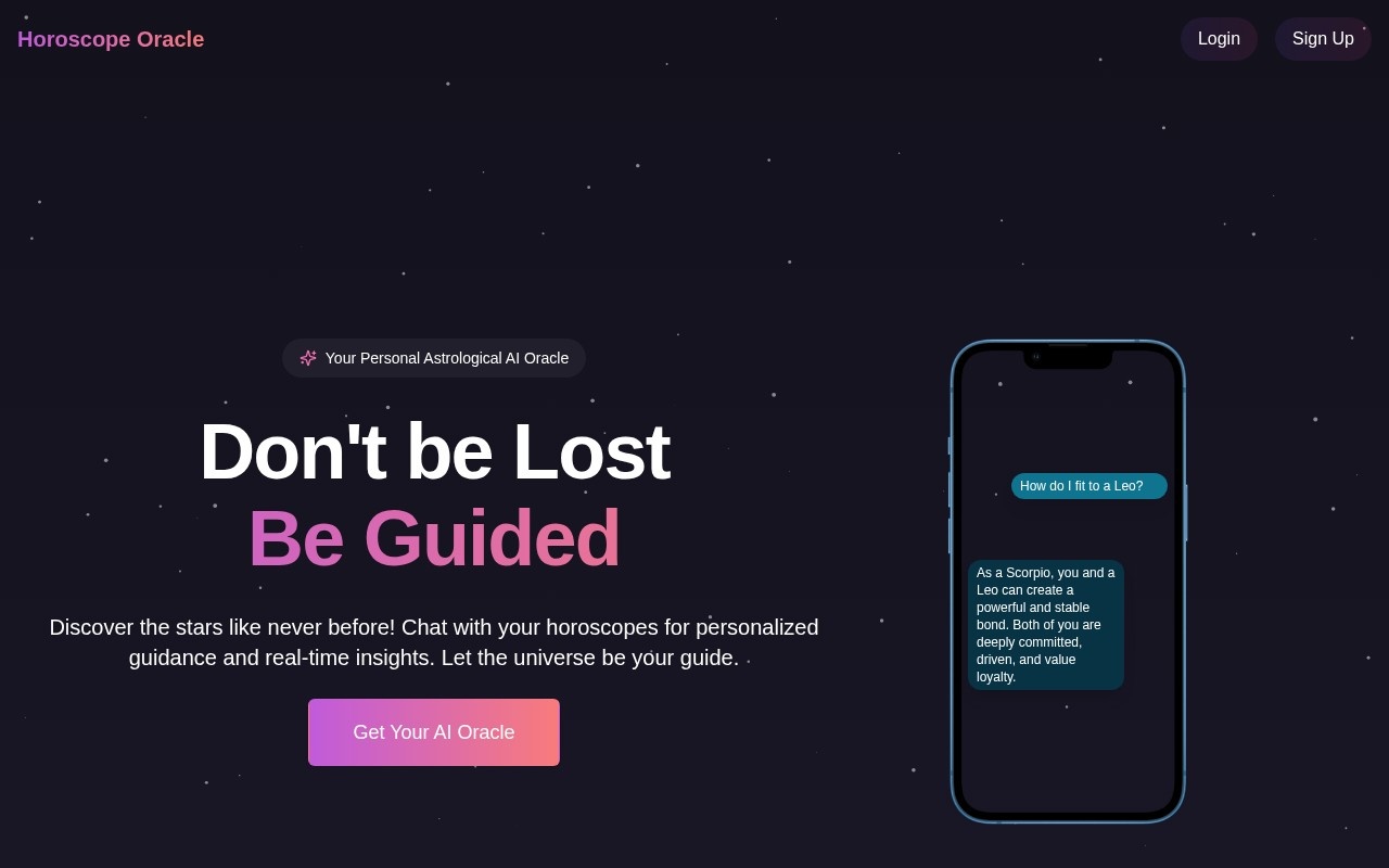 Horoscope Oracle官网截图