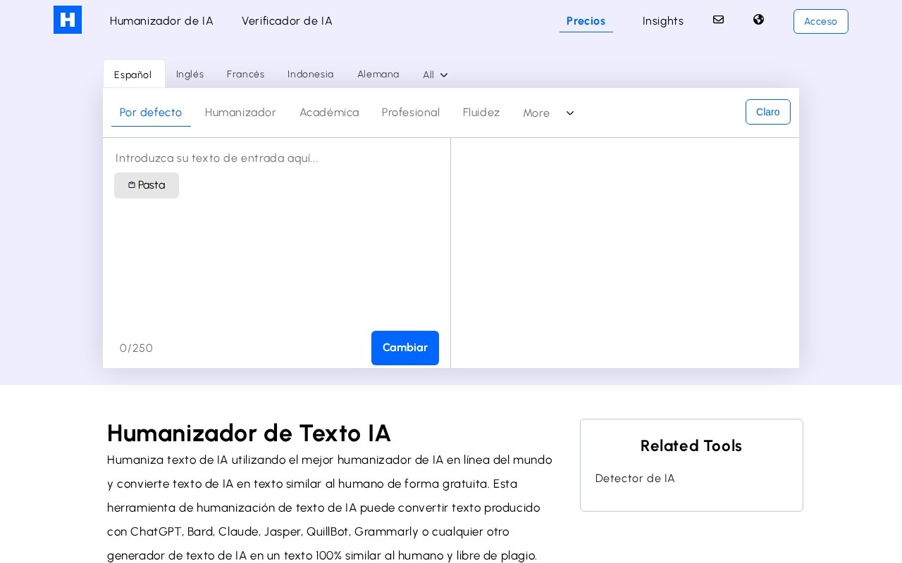Humanizador.net官网截图