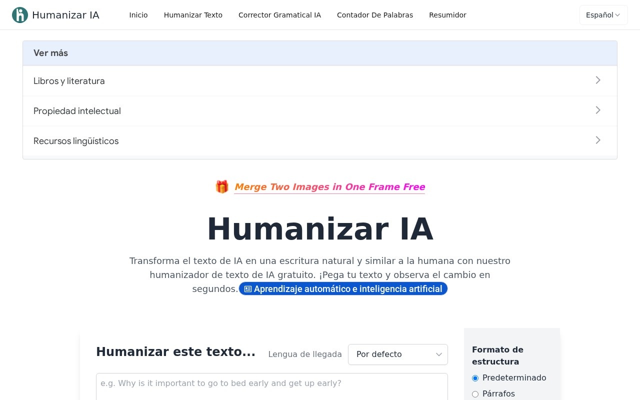 AI Text Humanizer官网截图