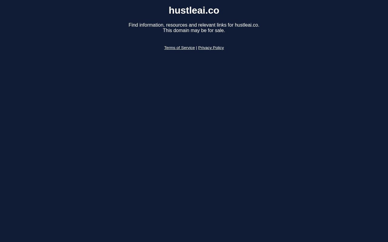 Hustle AI官网截图