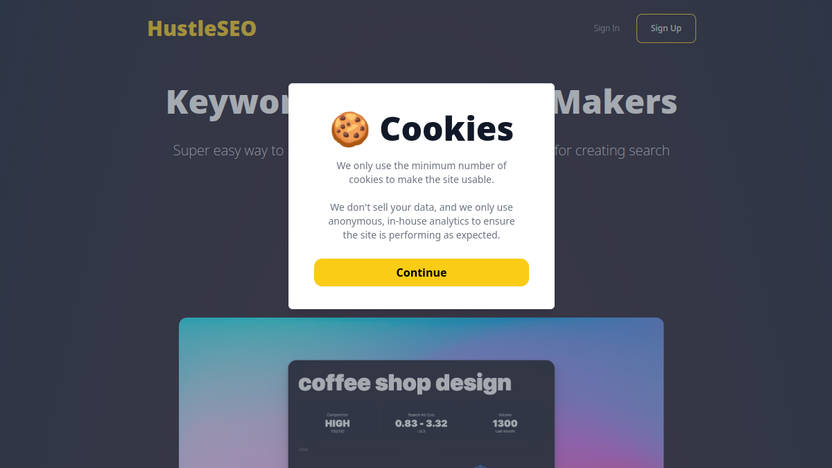 HustleSEO官网截图