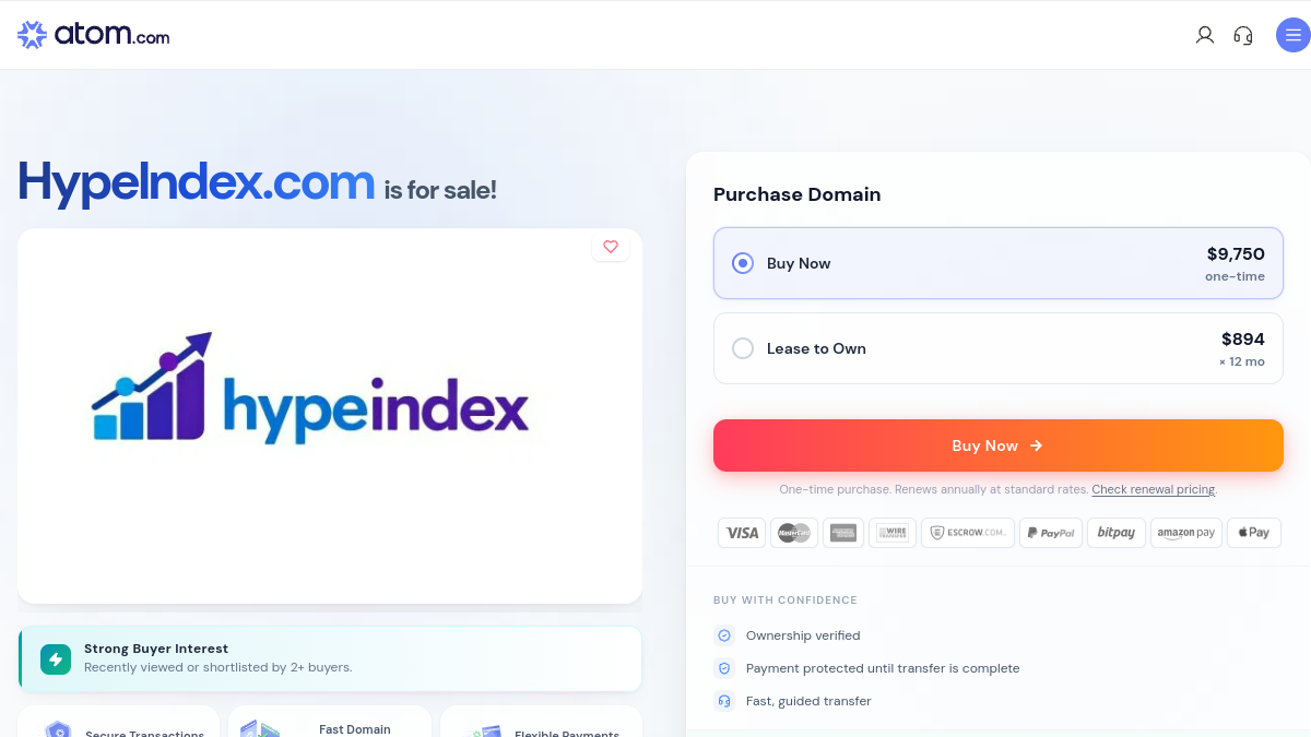 HypeIndex Ai官网截图