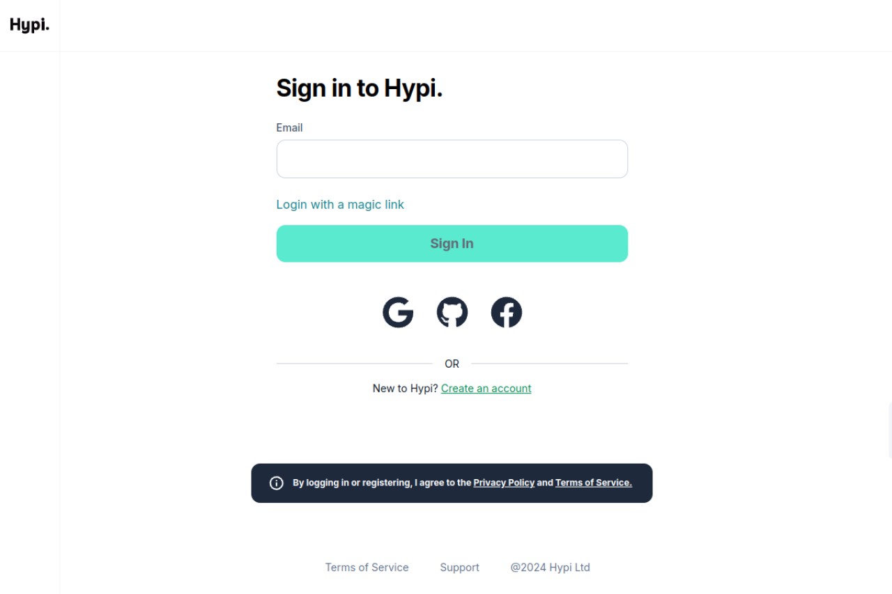 Hypi.Tink官网截图