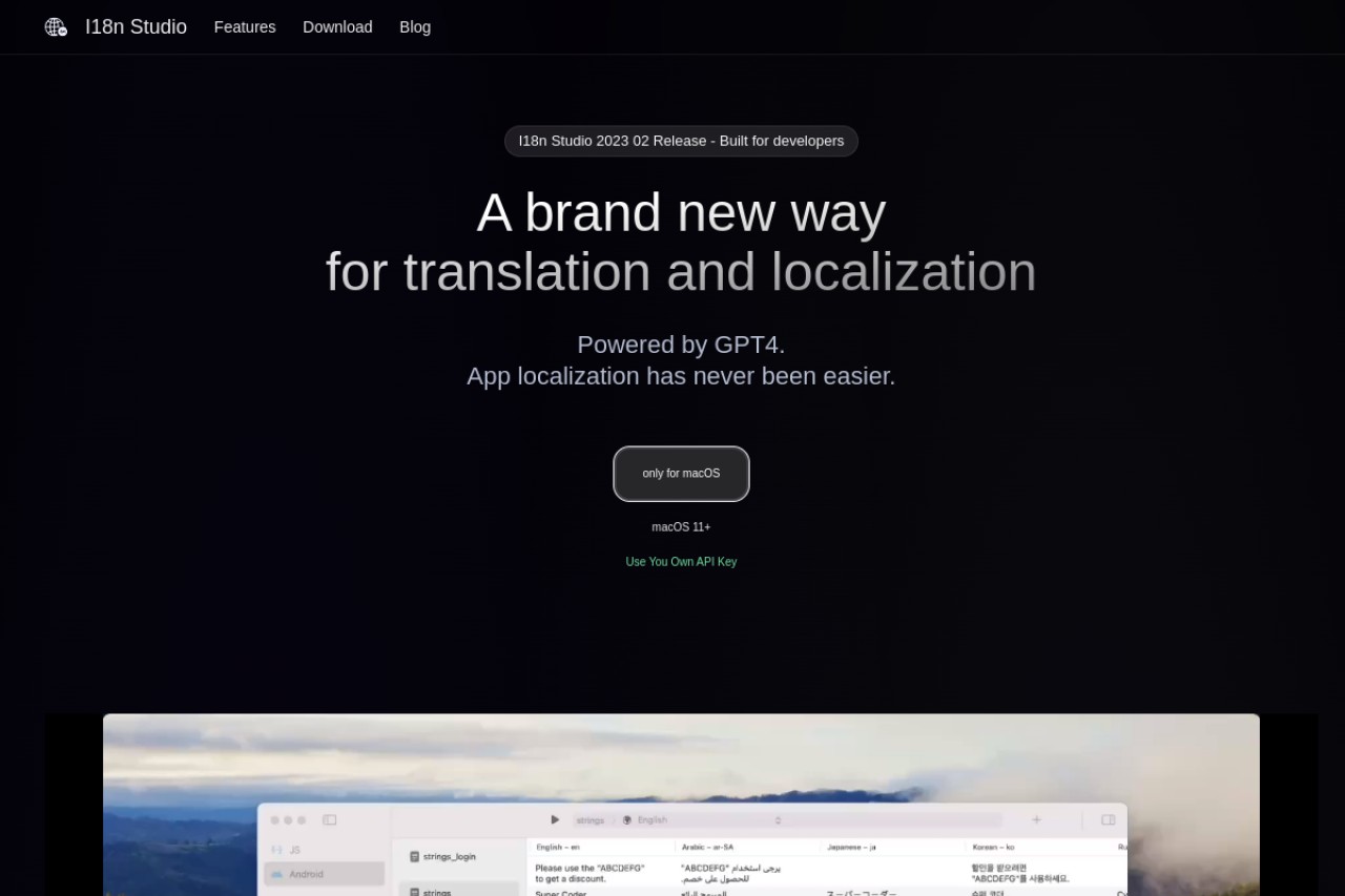 I18n Studio官网截图